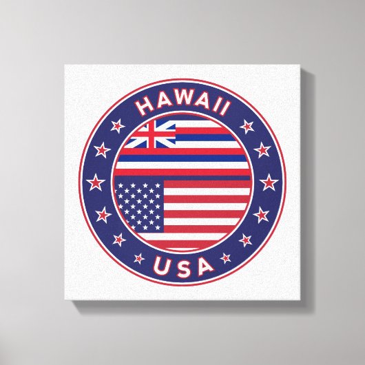 Hawaii, États-Unis, affiche Hawaii, toile (Recto)