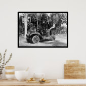 Hawaii Festival Auto Float tegen Yale 1912 Poster (Keuken)