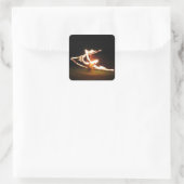 Hawaii Fire Dance Vierkante Sticker (Tas)