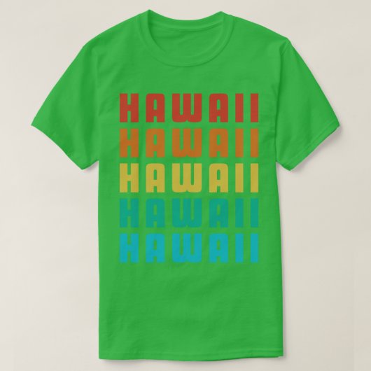 Hawaii Five Retro T-shirt (Design voorkant)