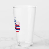 Hawaii Flag Cycling Glas (Links)