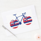 Hawaii Flag Cycling Rechthoekige Sticker (Envelop)