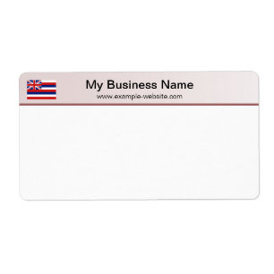 Hawaii Flag Header Verzendlabel