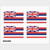 Hawaii Flag Rechthoekige Sticker (Vel)