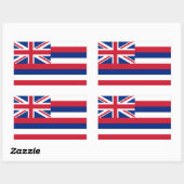 Hawaii Flag Rechthoekige Sticker (Vel)