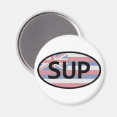 Hawaii Flag Standup Paddling Magneet (Voorkant / Achterkant)