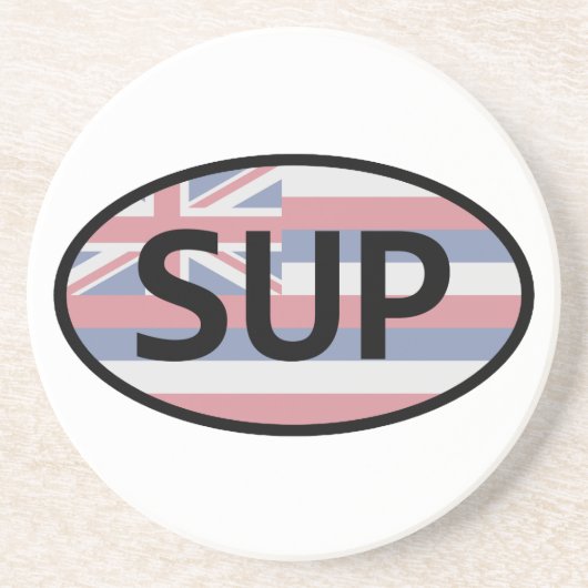 Hawaii Flag Standup Paddling Zandsteen Onderzetter (Voorkant)