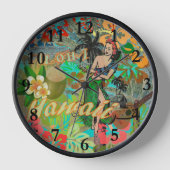 Hawaii Flower Hula  Floral Graphic (Voorkant)