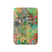 Hawaii Flower Hula Floral Graphic Badmat (Voorkant Verticaal)