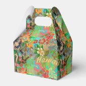 Hawaii Flower Hula  Floral Graphic Bedankdoosjes (Achterkant)