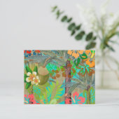 Hawaii Flower Hula Floral Graphic Briefkaart (Staand voorkant)