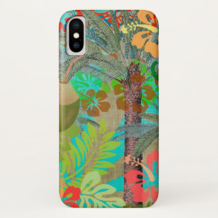 Hawaii Flower Hula  Floral Graphic iPhone X Hoesje