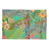 Hawaii Flower Hula Floral Graphic Kussensloop (Achterkant)