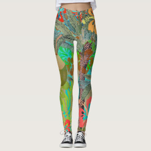 Hawaii Flower Hula Floral Graphic Leggings