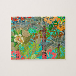 Hawaii Flower Hula Floral Graphic Legpuzzel