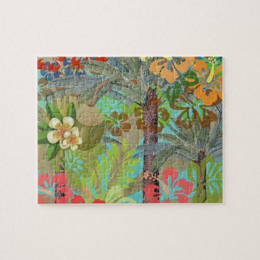 Hawaii Flower Hula Floral Graphic Legpuzzel (Horizontaal)