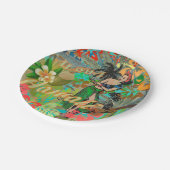 Hawaii Flower Hula  Floral Graphic Papieren Bordje (Gekanteld)