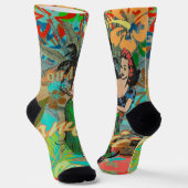 Hawaii Flower Hula  Floral Graphic Sokken (Gebogen)