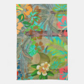 Hawaii Flower Hula Floral Graphic Theedoek (Verticaal)