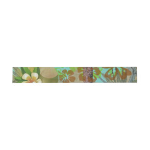 Hawaii Flower Hula  Floral Graphic Uitnodigingen Wikkel