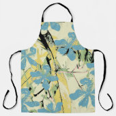 Hawaii Flowers Blue en Yellow Schort (Voorkant)