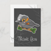 Hawaii Forest Bird Akohekohe Bedankkaart (Voorkant / Achterkant)