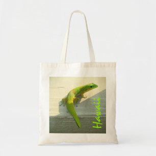 Hawaii gecko vert clair sac réutilisable