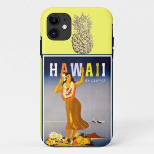 Hawaii Gold Pineapple Hula Dancer iPhone 11 Hoesje