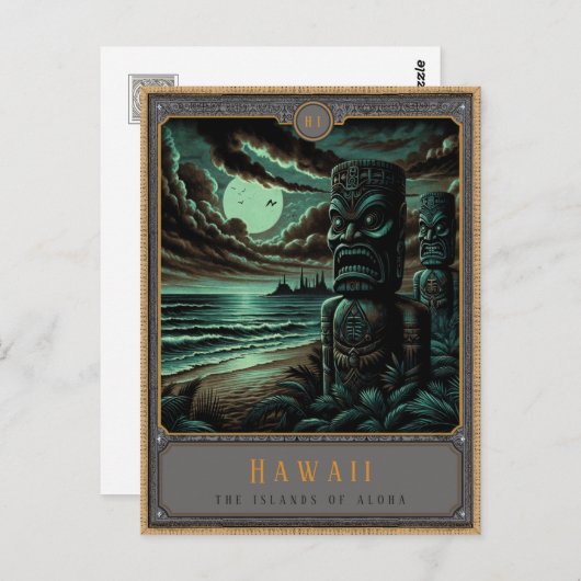 Hawaii | Gotische kunst Briefkaart (Voorkant / Achterkant)