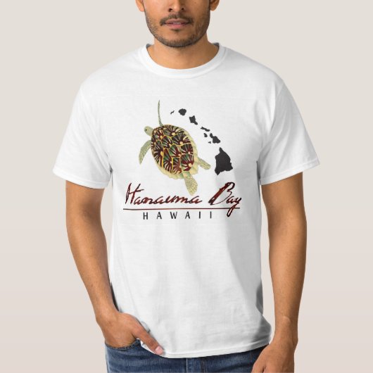 Hawaii Green Zee Turtle T-shirt (Voorkant)