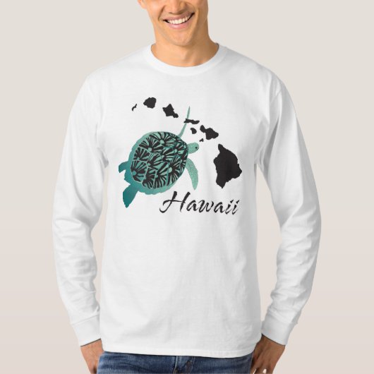 Hawaii Green Zee Turtle T-shirt (Voorkant)