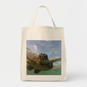 Hawaii Green Zee Turtle Tote Bag