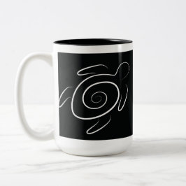 Hawaii Green Zee Turtle Tweekleurige Koffiemok