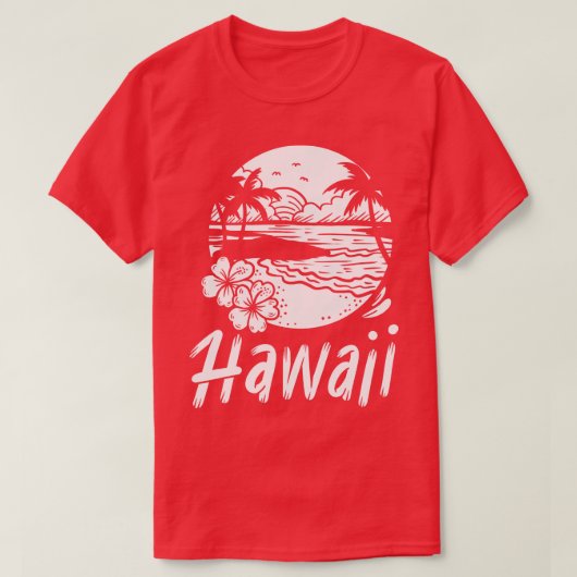 Hawaii Hawaiian Aloha Zomer Surfen 1 T-shirt (Design voorkant)