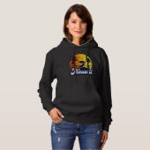 Hawaii Hawaiian Sunset Beach Retro Hoodie (Voorkant volledig)