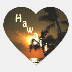 Hawaii Heart Hart Sticker