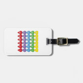 Hawaii Hearts Rainbow Bagagelabel (Voorkant horizontaal)