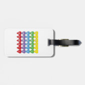 Hawaii Hearts Rainbow Bagagelabel (Achterkant horizontaal)