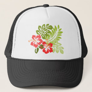 Hawaii Hibiscus Flora Floral Flowers Blossom Trucker Pet