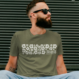 Hawaii Hibiscus Tropische Zomer Strand Vakantie T-shirt