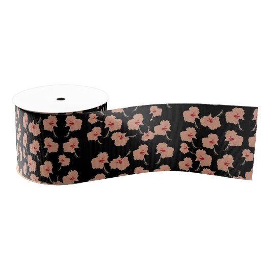 Hawaii Hibsicsus Flowers Grosgrain Lint (Spoel)