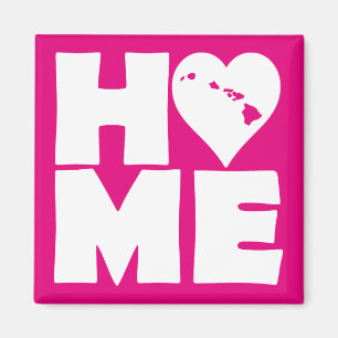 Hawaii Home Heart State Fridge Magnet Magneet