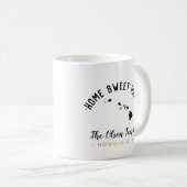 Hawaii Home Sweet Home Famille Monogramme Mug (Devant droit)