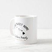 Hawaii Home Sweet Home Famille Monogramme Mug (Devant gauche)