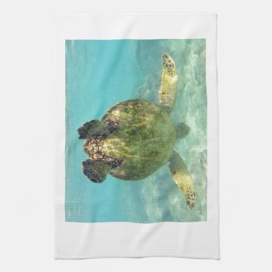 Hawaii Honu Turtle Theedoek (Verticaal)