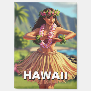 Hawaii Hula Dancer Travel Magneet