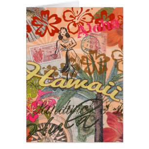 Hawaii Hula Fleur Voyage Vintage