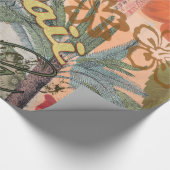 Hawaii Hula Travel Flower  Cadeaupapier (Hoek)