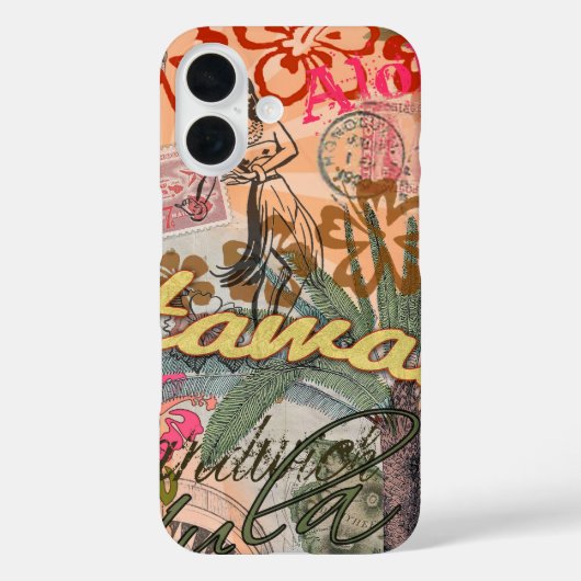 Hawaii Hula Travel Flower  Case-Mate iPhone Case (Achterkant)