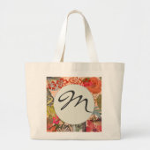 Hawaii Hula Travel Flower Grote Tote Bag (Voorkant)